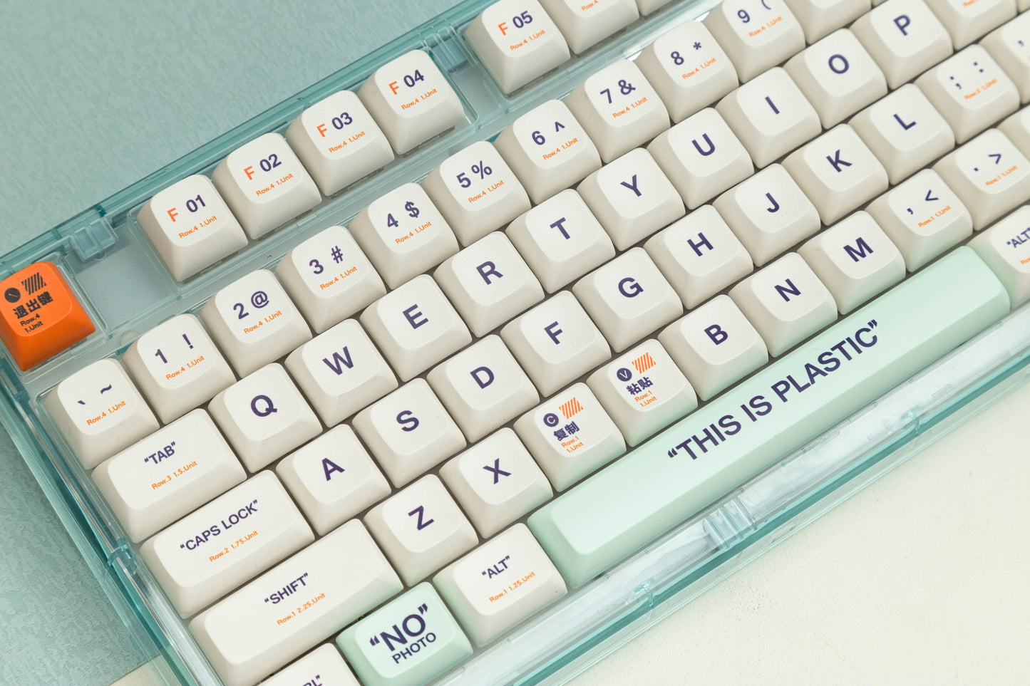 البلاستيك كيكابس QSA الملف الشخصي PBT Keycaps