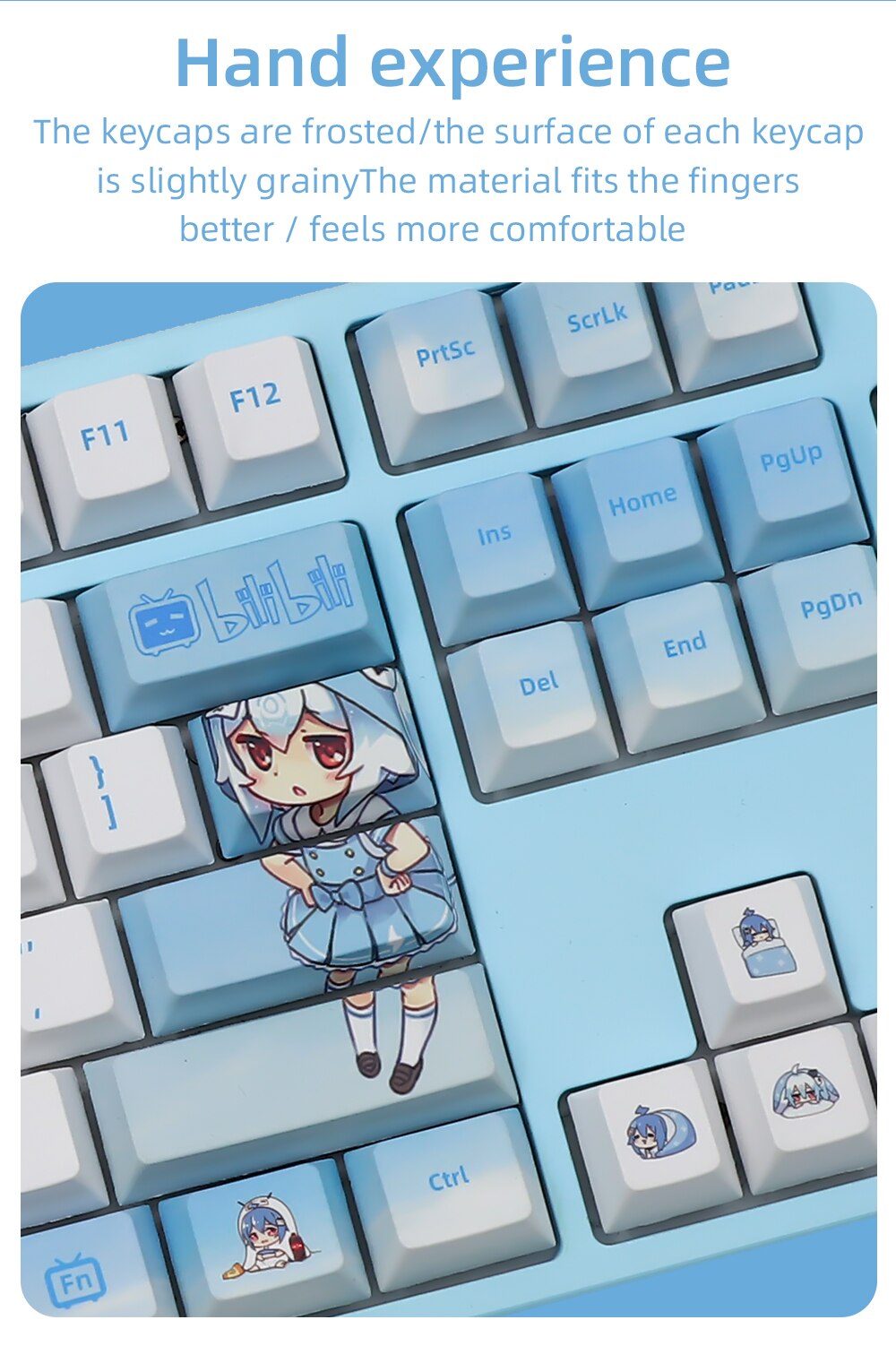 ملف BiliBili PBT Keycaps الكرز