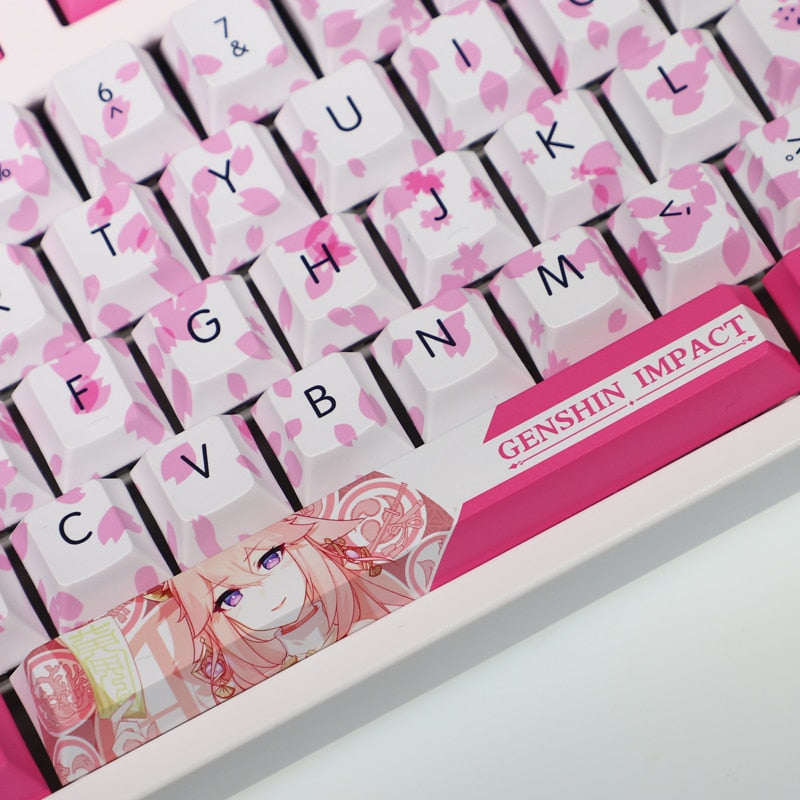 Genshin Yae Miko PBT Keycaps