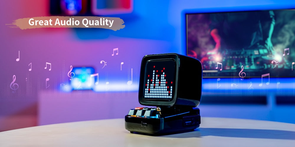 Divoom Ditoo-Plus Retro Pixel Art Bluetooth Portable Speaker