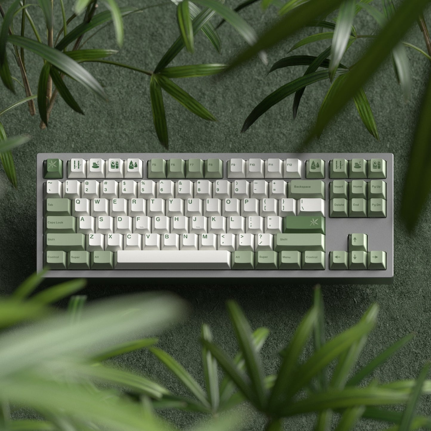 Bamboo Forest Keycaps PBT Cherry Profile