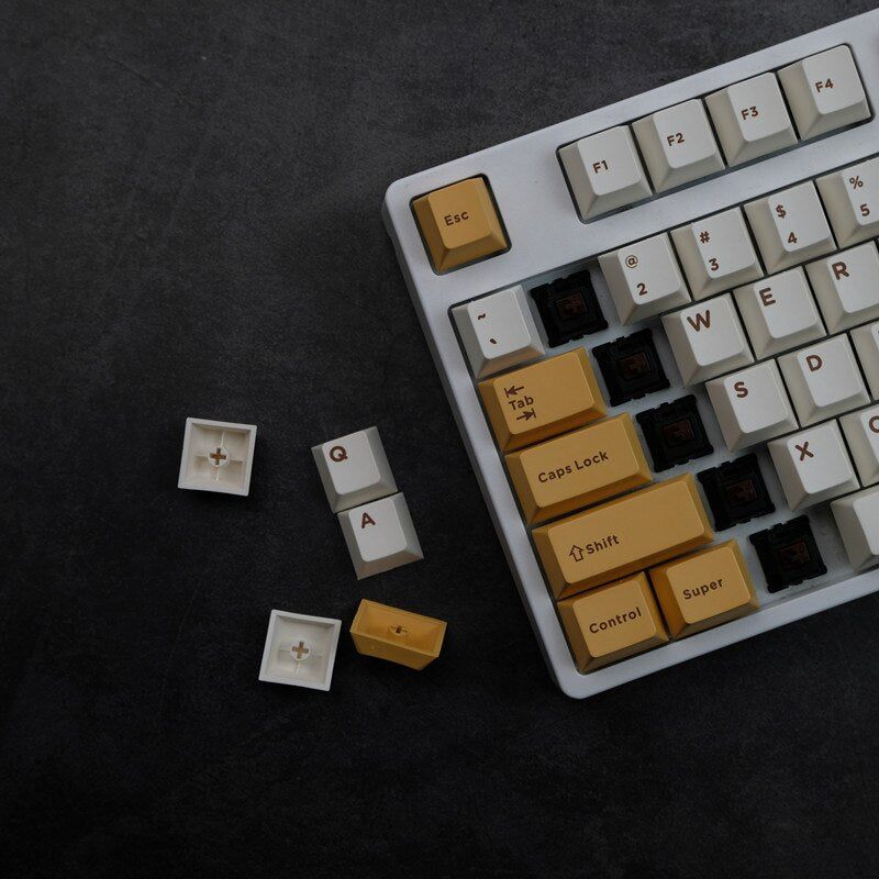 Pineapple Cake PBT Cherry Profile Keycaps F