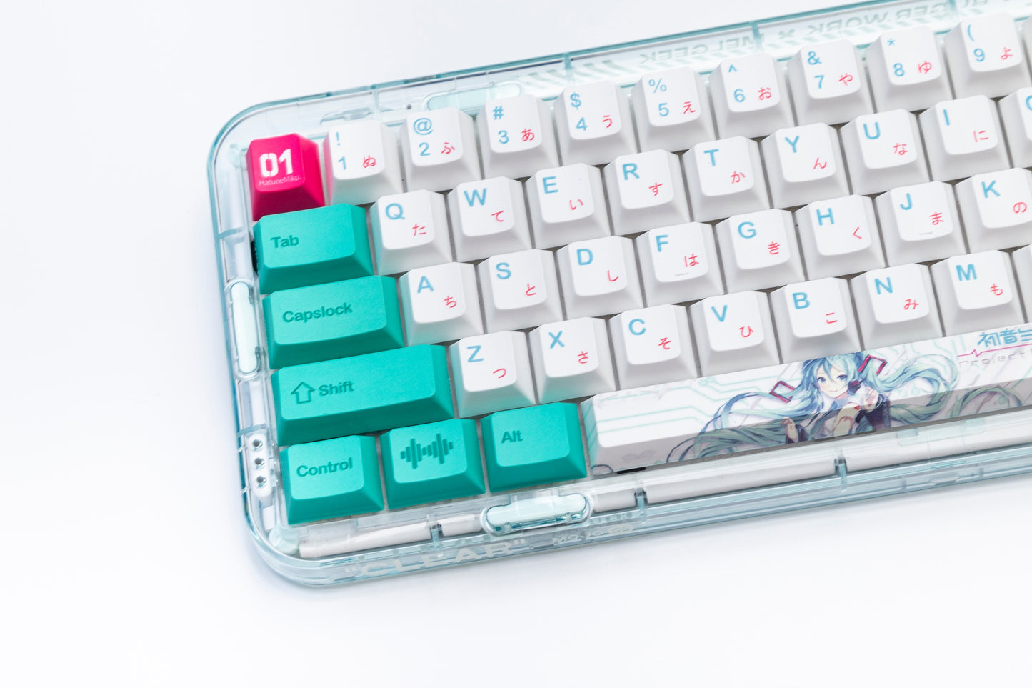 Miku Cherry profile PBT Keycaps