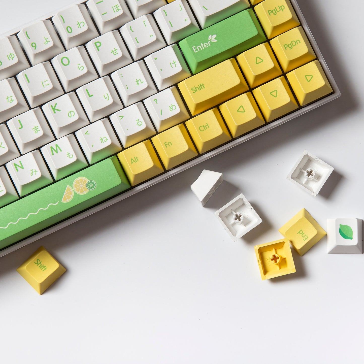 Lemon PBT cherry profile Keycaps