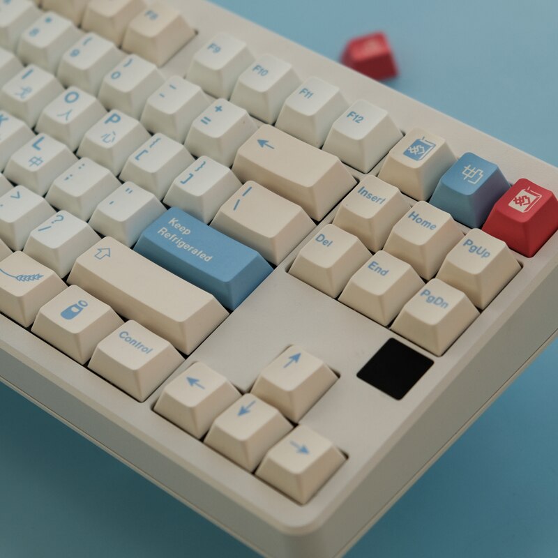 Soy Milk PBT Keycaps Cherry Profile