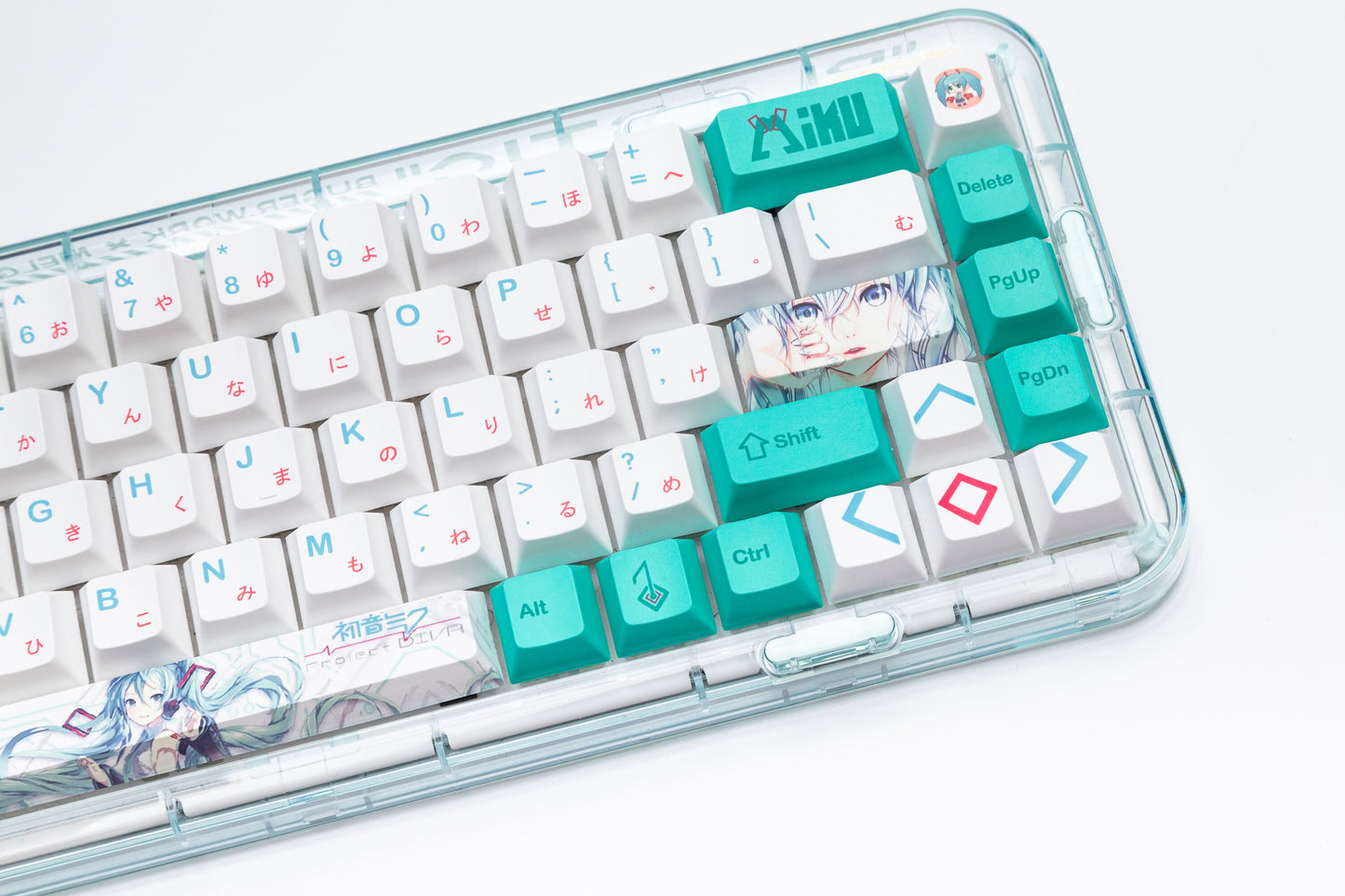 Miku Cherry profile PBT Keycaps