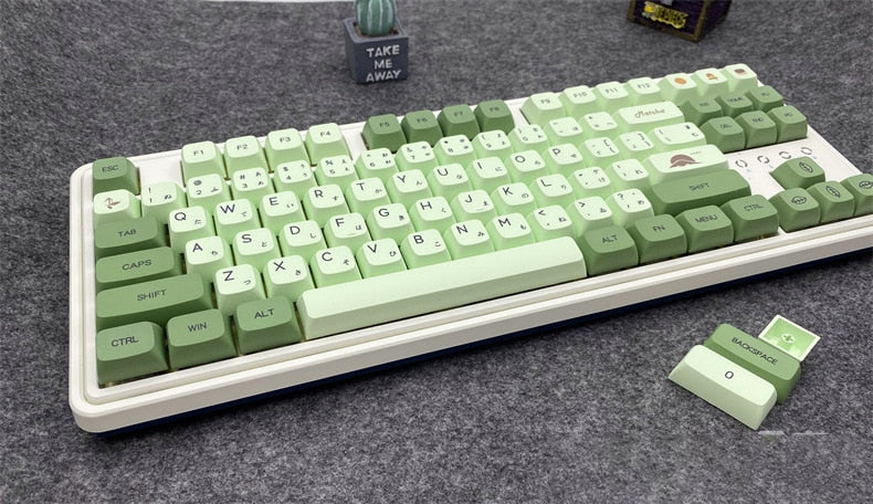 Matcha Green Keycaps PBT XDA