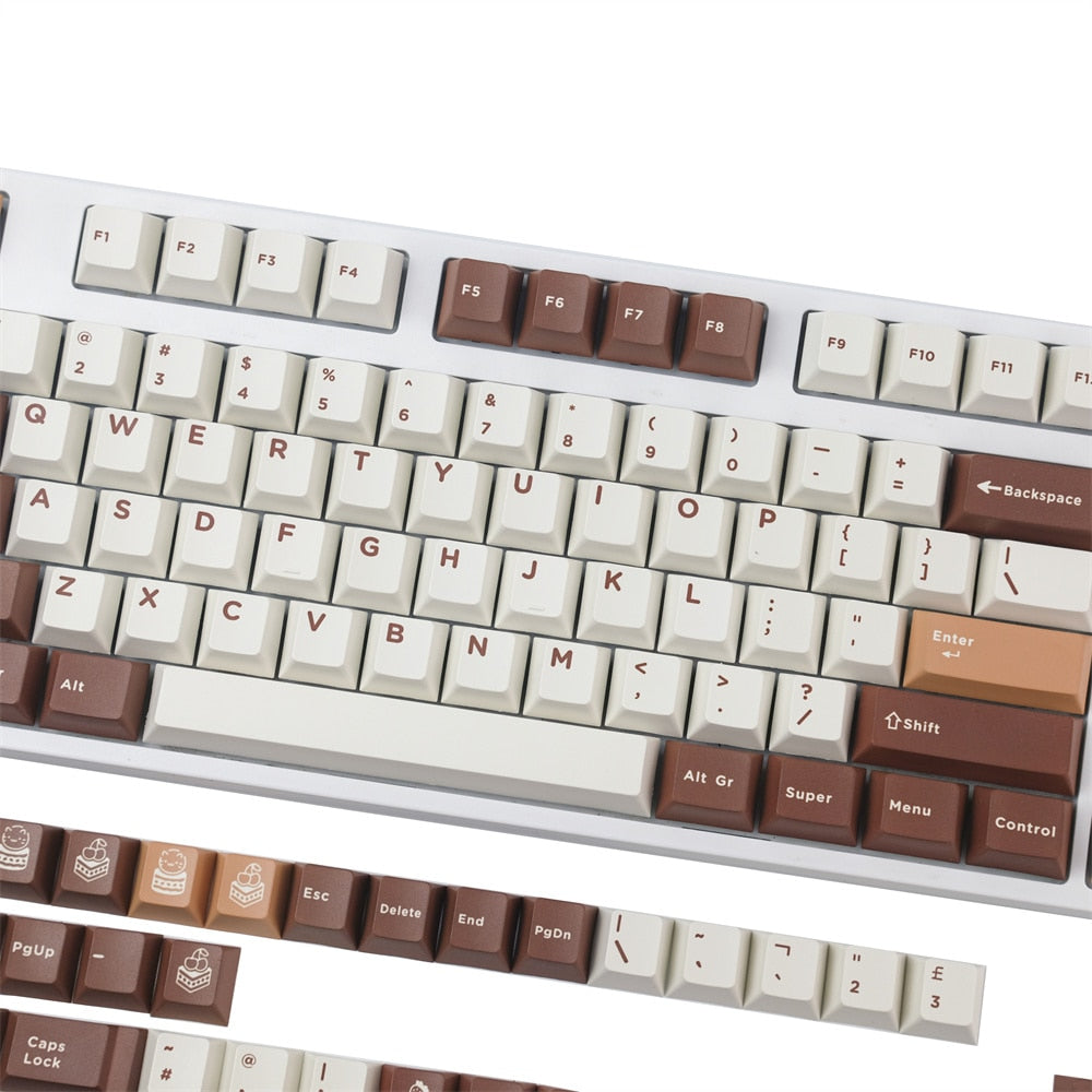 Tiramisu PBT Cherry Profile Keycaps