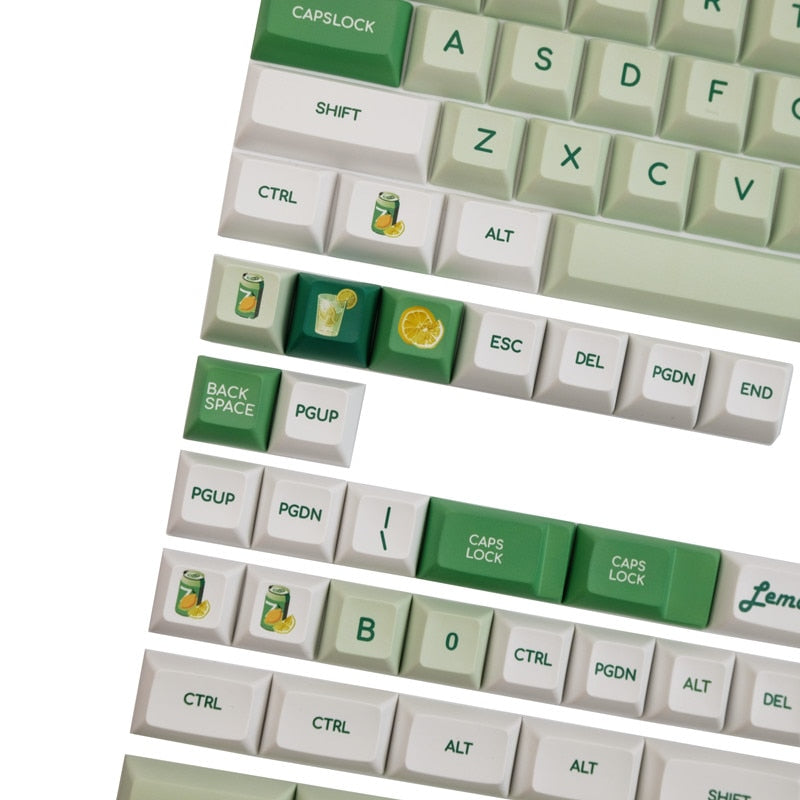 Lemonade Keycaps PBT KCA Profile