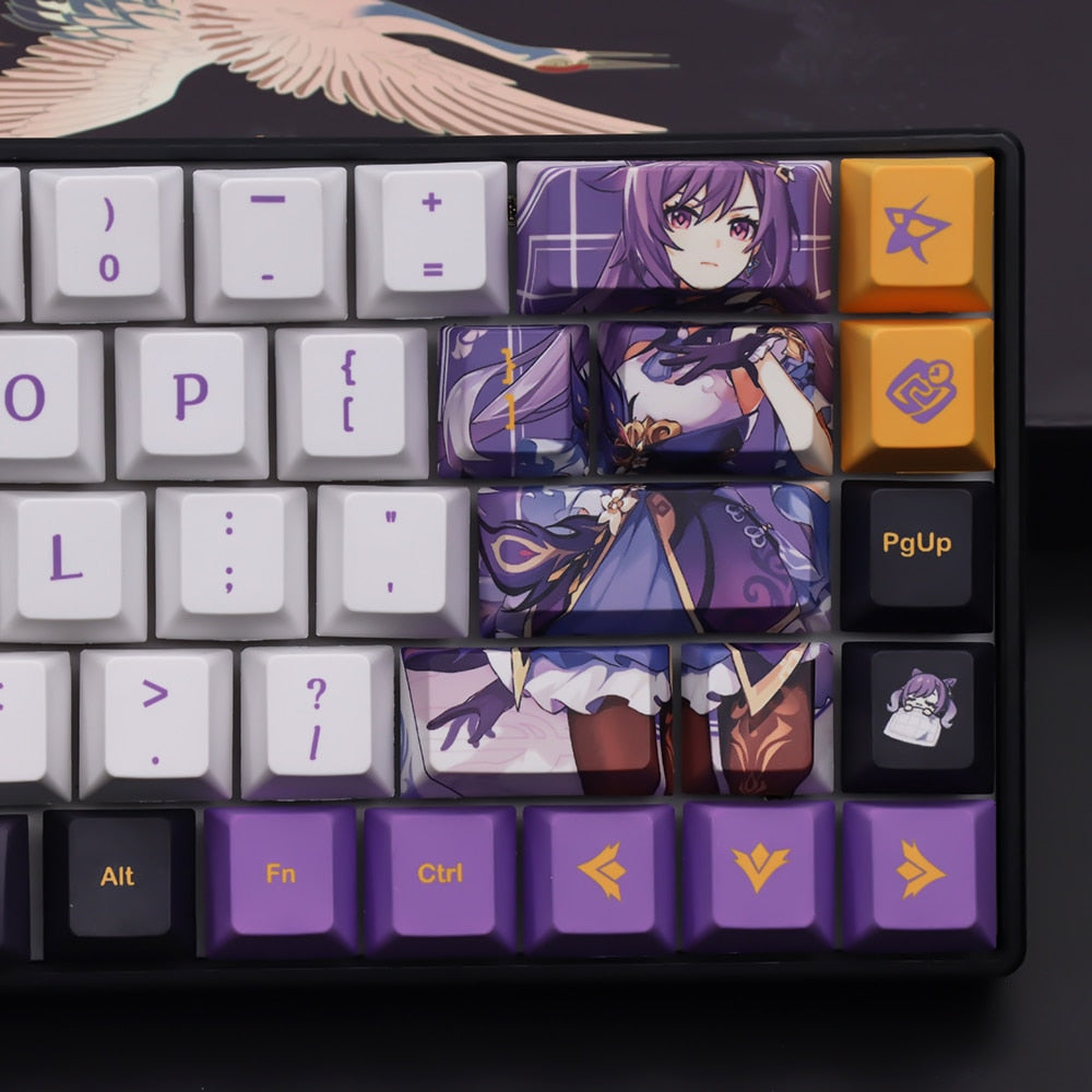 جينشين Ke Qing Cherry Profile PBT Keycaps