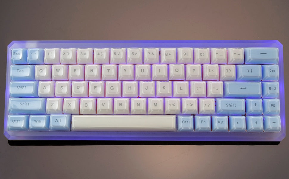 Multicolor Jelly Round OEM Profile Keycaps