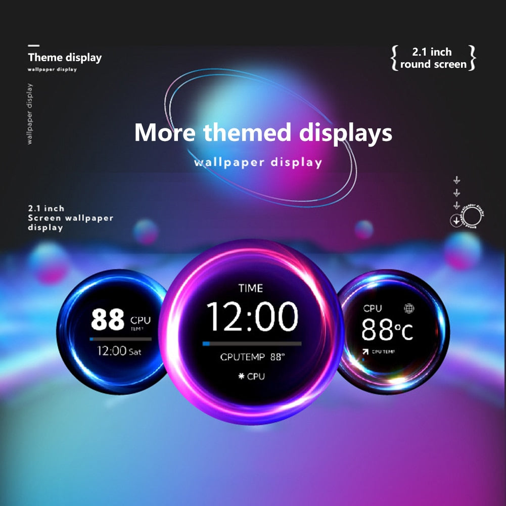 2.1 Inch Cooler Round Screen IPS Dynamic Display