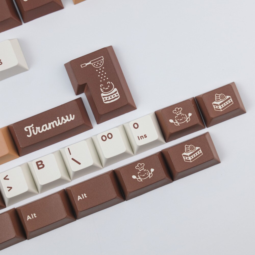 Tiramisu PBT Cherry Profile Keycaps