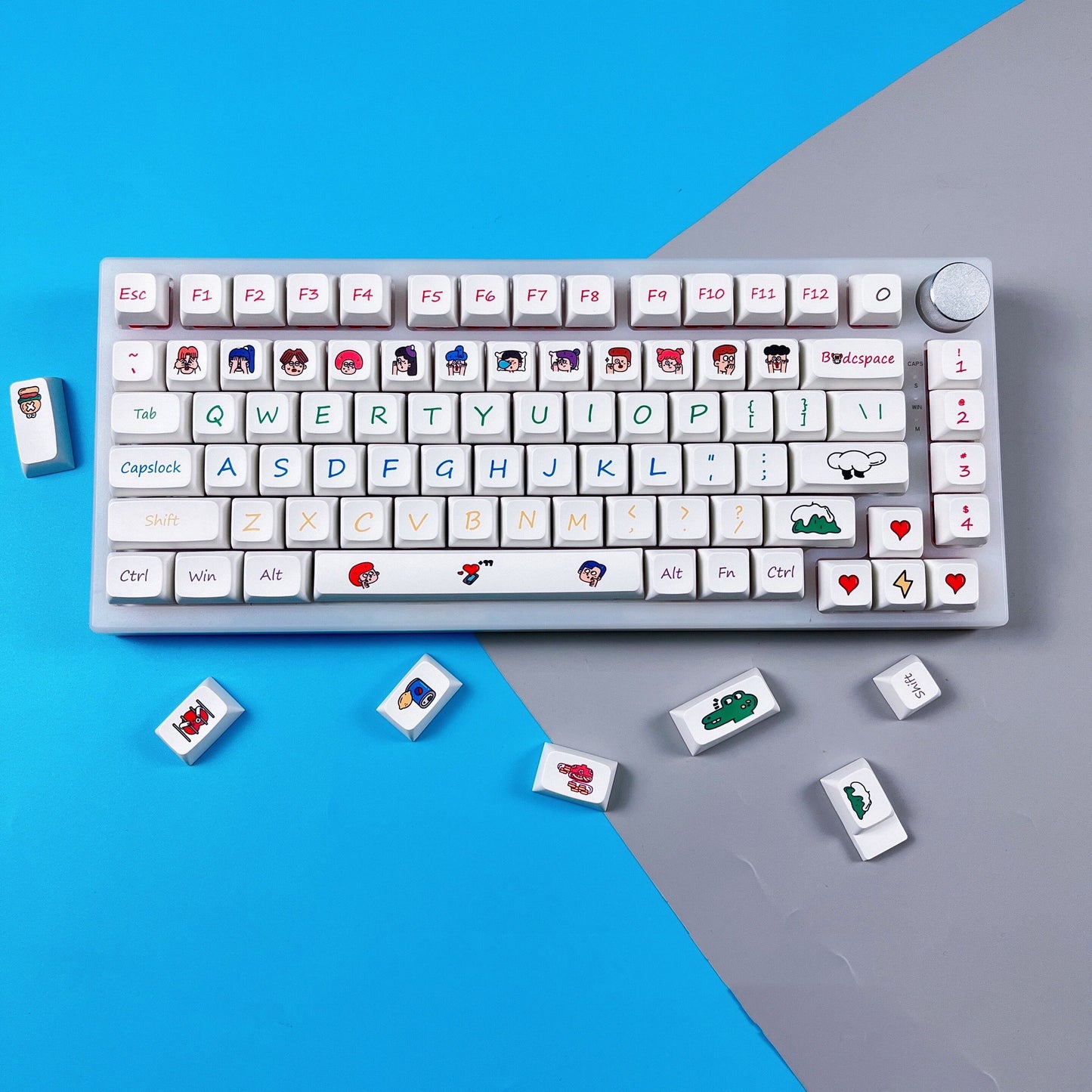 Cartoon Avatar XDA Profile PBT Keycaps