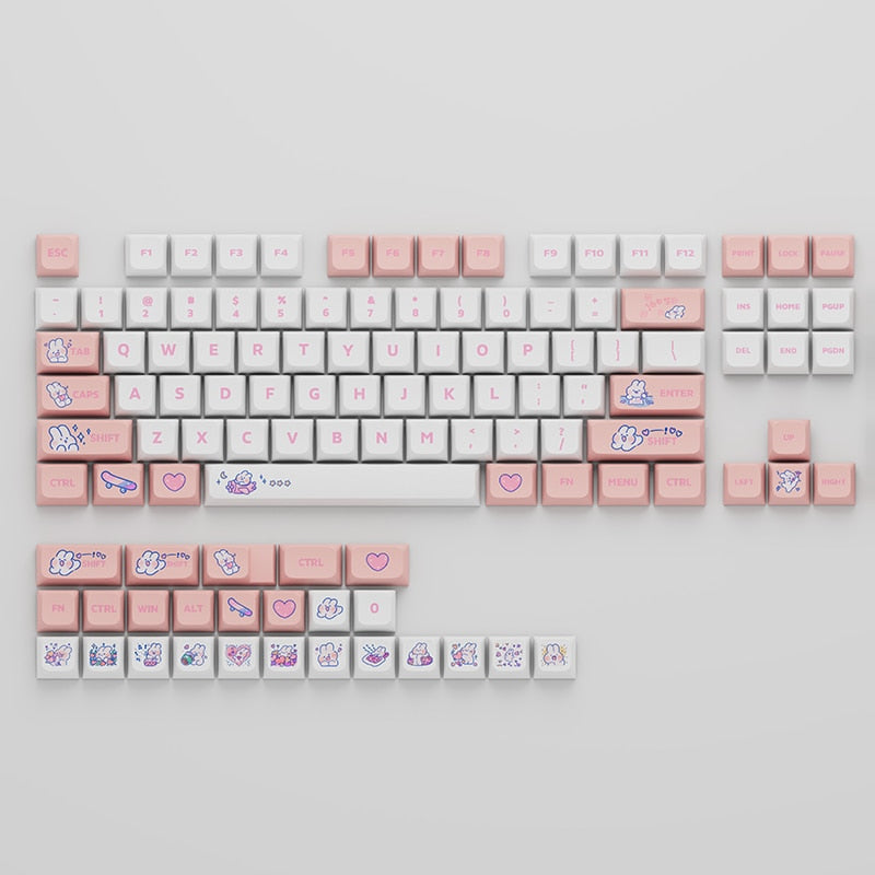 الملف الشخصي Steam Rabbit Pink Keycaps XDA