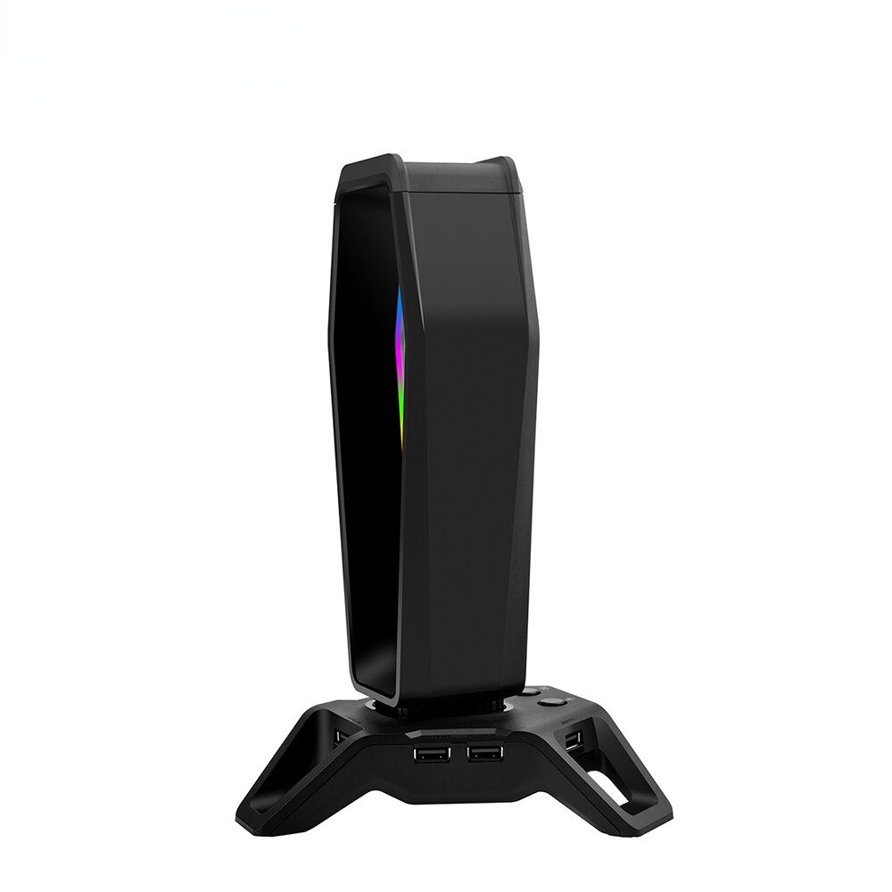 7.1 Surround Sound Card RGB Headphone Stand