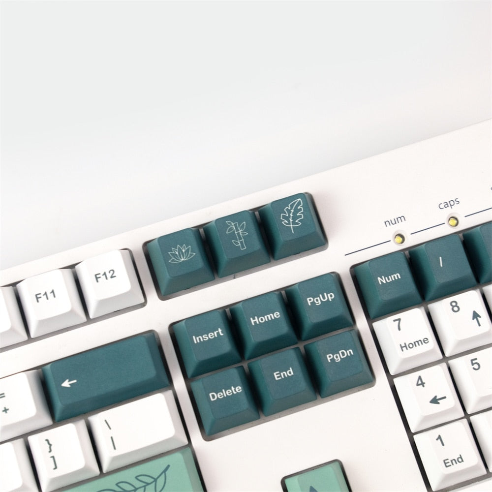 Botanical PBT Keycaps Cherry Profile