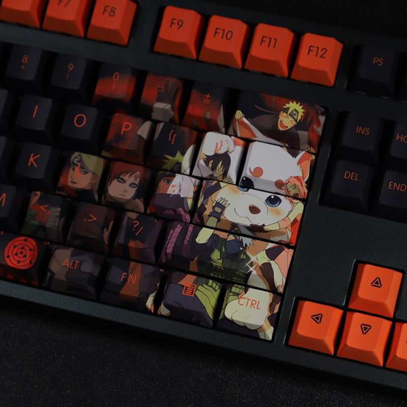 Naruto PBT Keycaps Cherry Profile