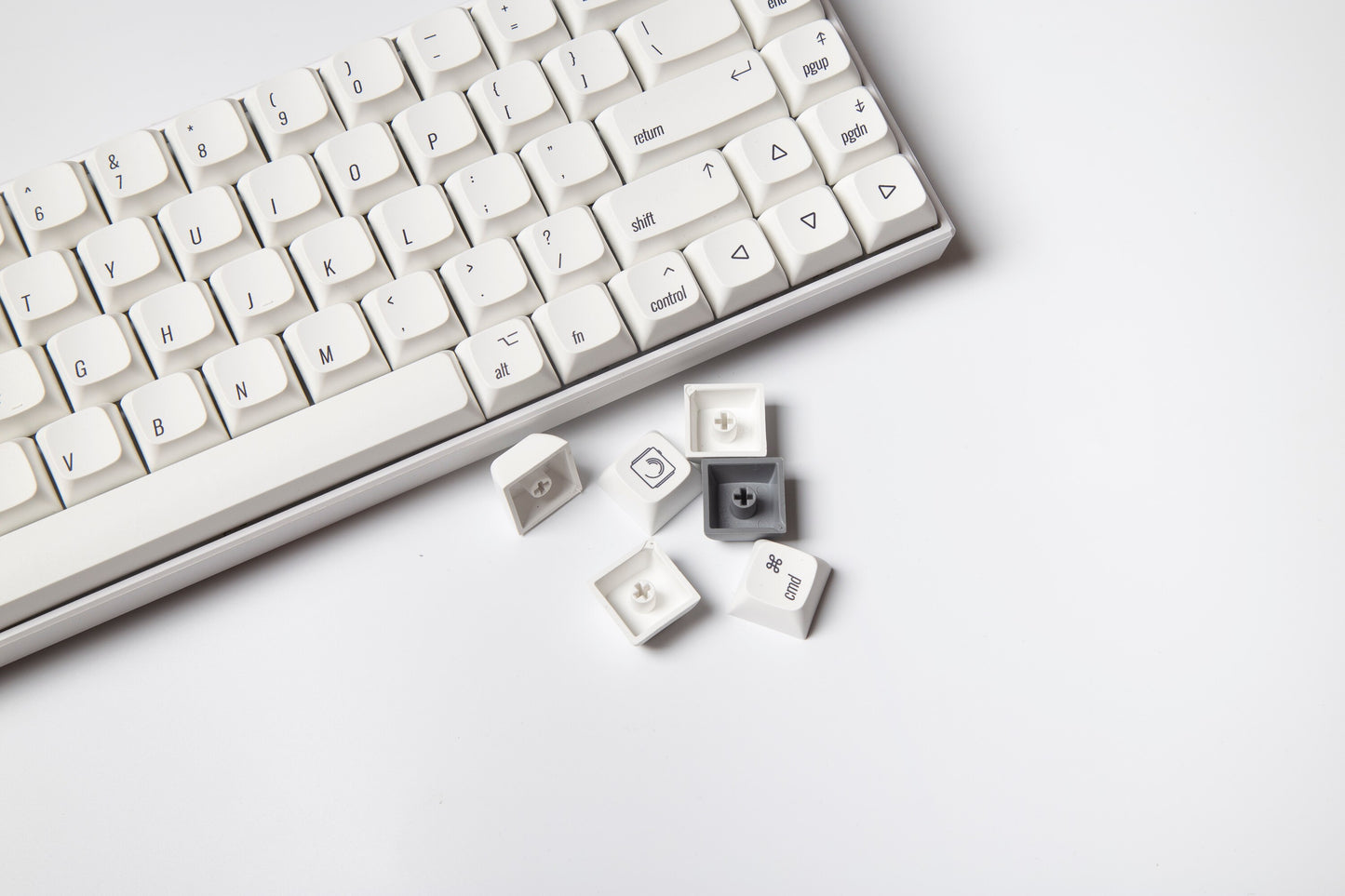 Minimalist White Style PBT Keycap XDA Profile Keycaps