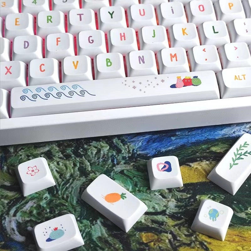 Summer Fruits PBT XDA Keycaps