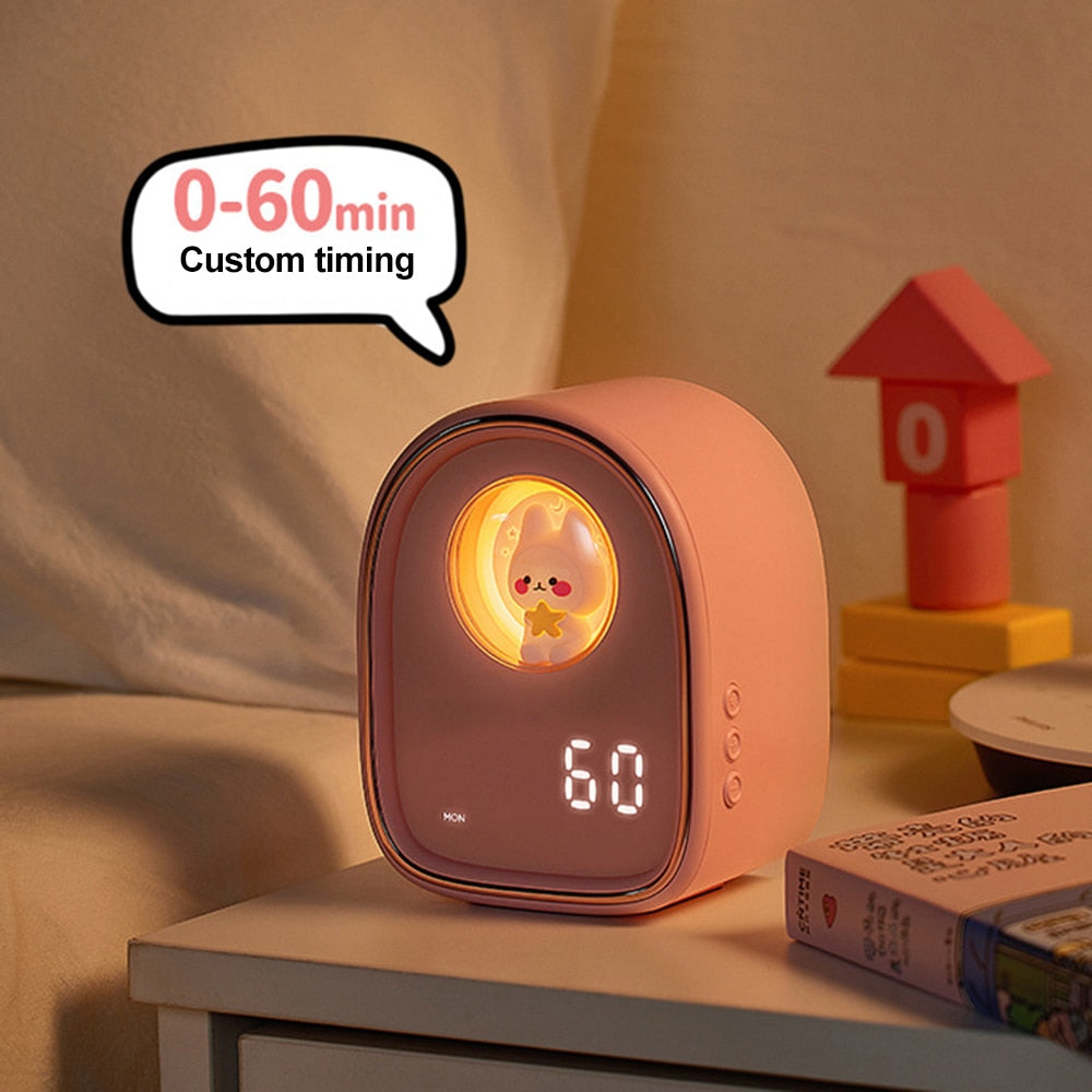 Rabbit Space Capsule  Alarm Clock Light