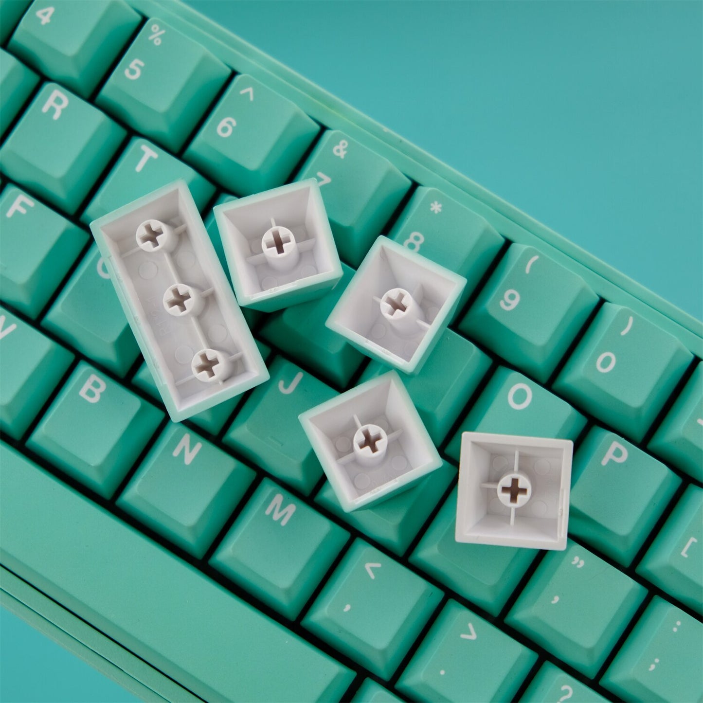 ملف تعريف الكرز PBT Keycaps البرسيم