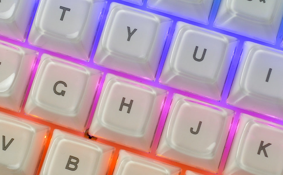 Multicolor Jelly Round OEM Profile Keycaps