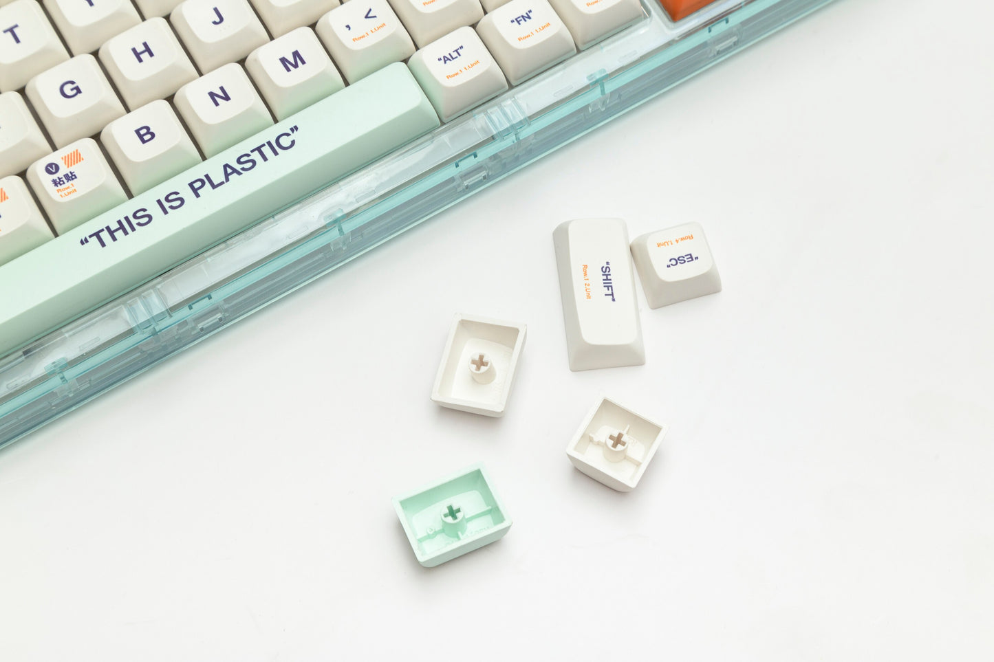 البلاستيك كيكابس QSA الملف الشخصي PBT Keycaps