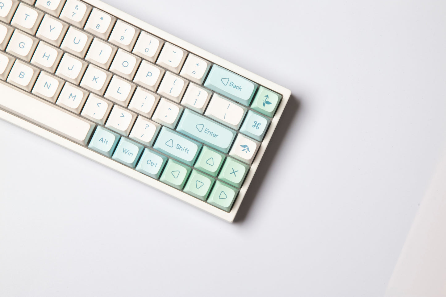 Ice Mint Keycaps PBT XDA Profile