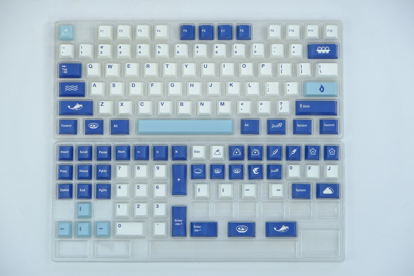 Bluetiny Keycaps PBT Cherry Profile