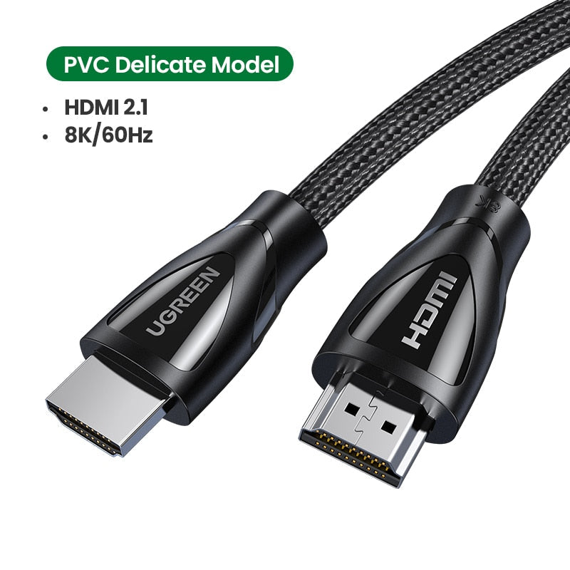 UGREEN 8K HDMI Cable for Xiaomi TV Box PS5 USB HUB Ultra High Speed Certified 8K@60Hz HDMI 2.1 Cable 48Gbps eARC Dolby Vision HD