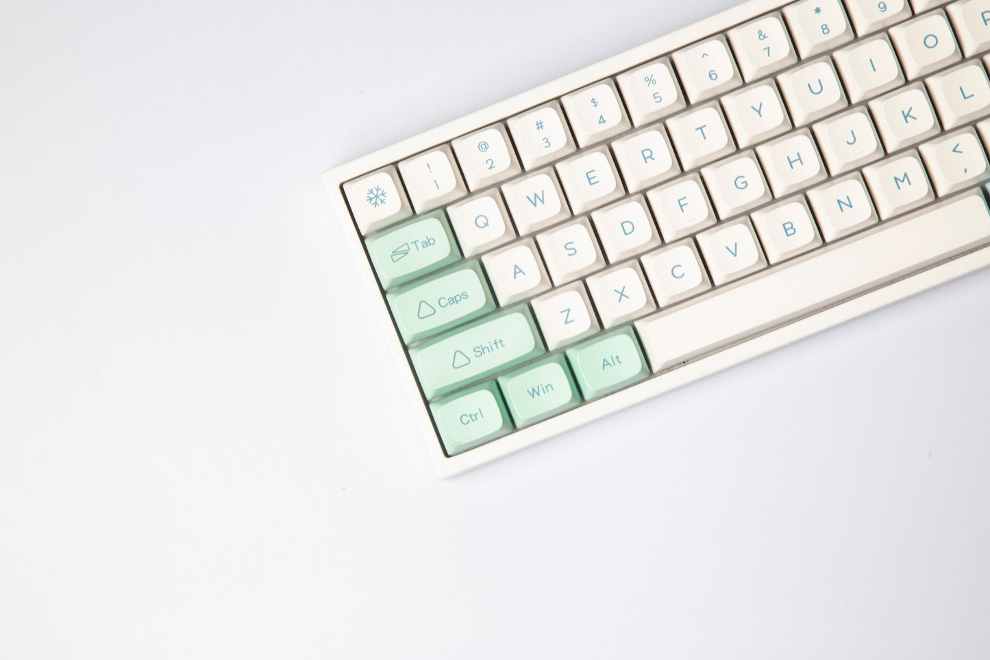 Ice Mint Keycaps PBT XDA Profile