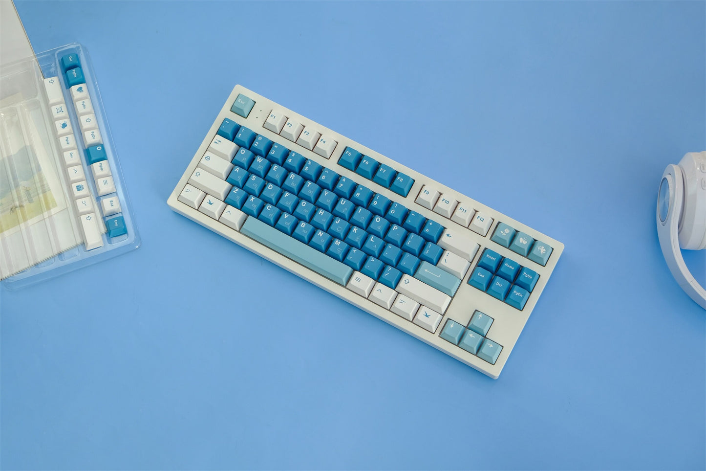 Sea Fog PBT Cherry Profile Keycaps