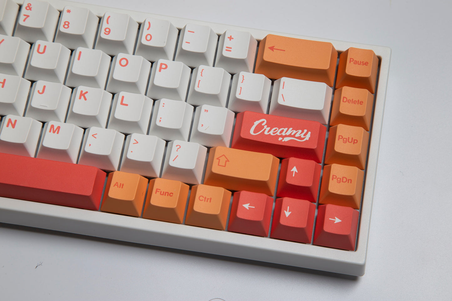 Peach Keycaps PBT Cherry Profile