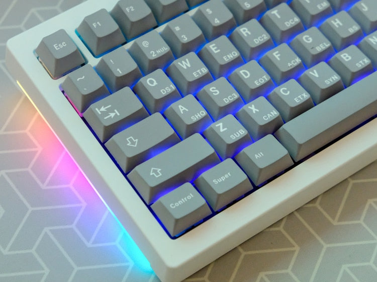 ASCII Keycaps PBT 5 جوانب الكرز