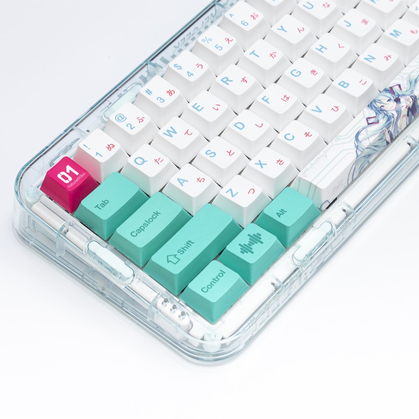 Miku Cherry profile PBT Keycaps