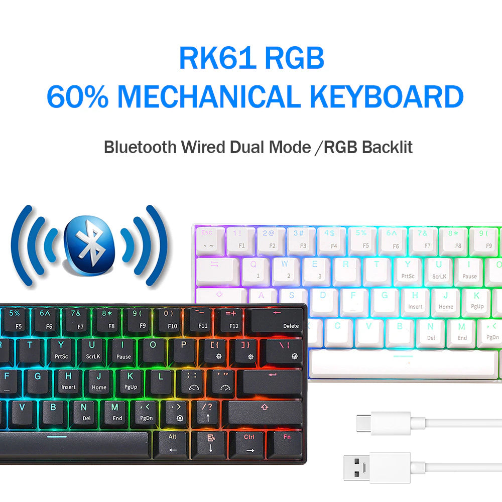 RK61  Wireless RGB Mechanical 60% Keyboard