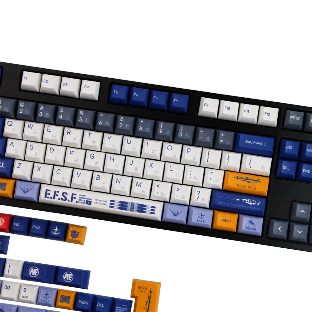 Gundam Warrior PBT Keycaps KCA Profile