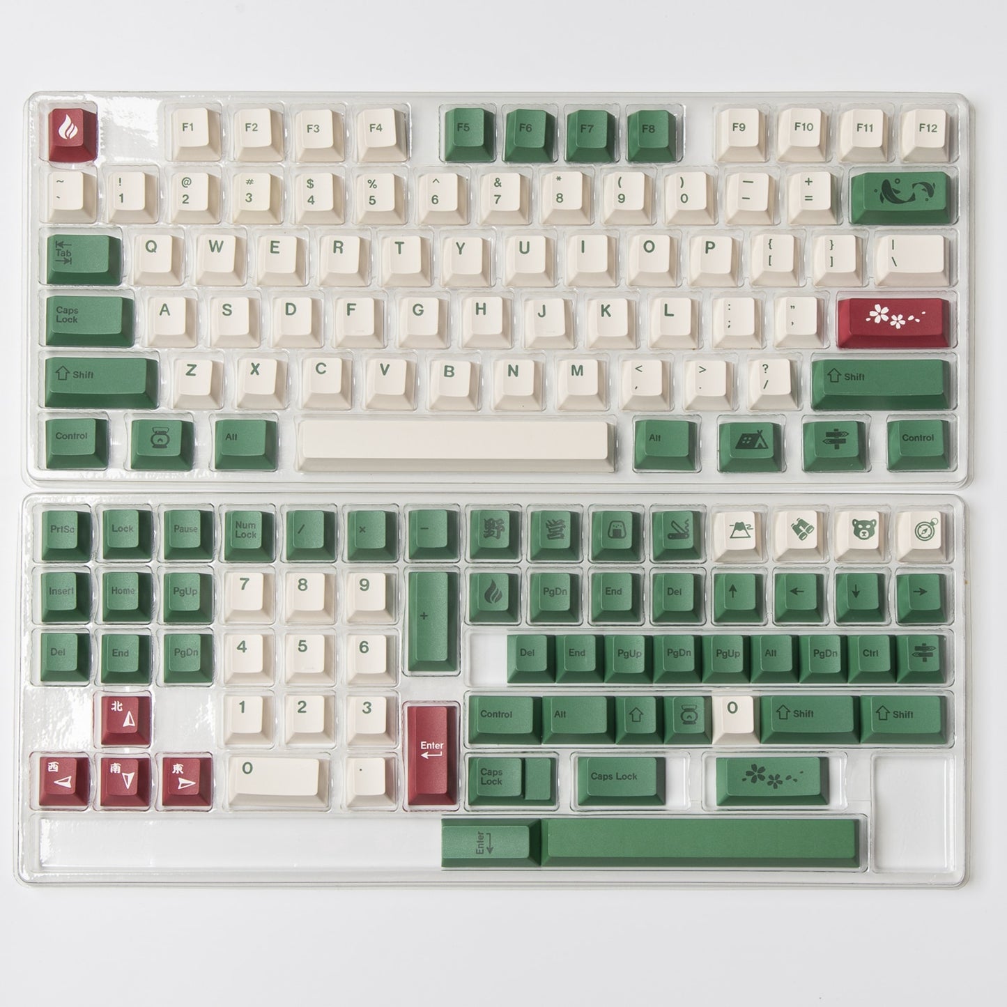 Camping BPT Keycaps Cherry profile