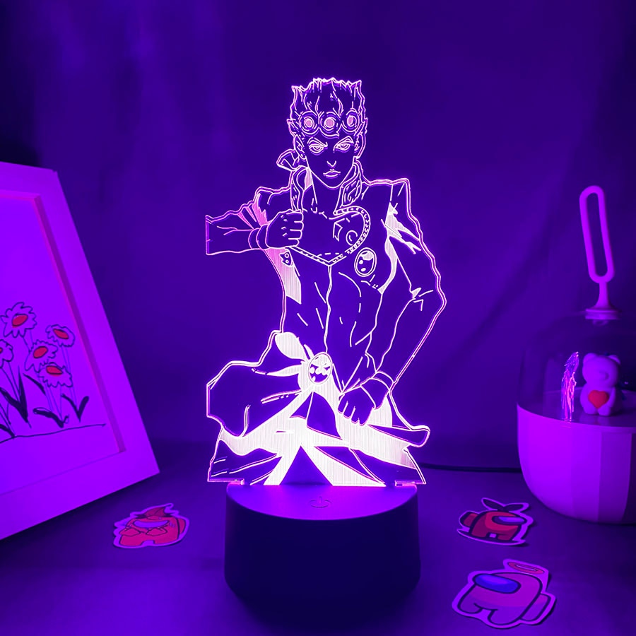 JoJo Bizarre Adventure Figure Giorno Giovanna Night Lights