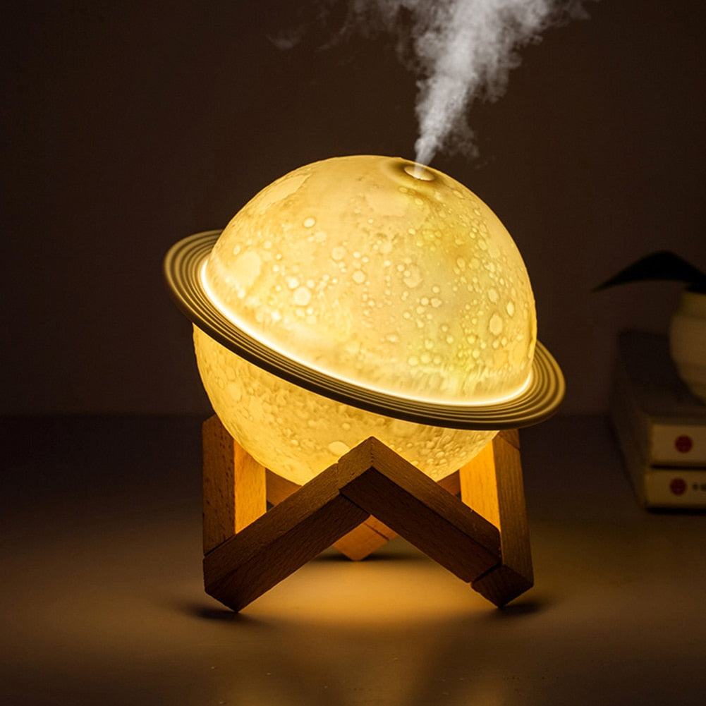 3D Moon Air Humidifier & Aroma Diffuser Light