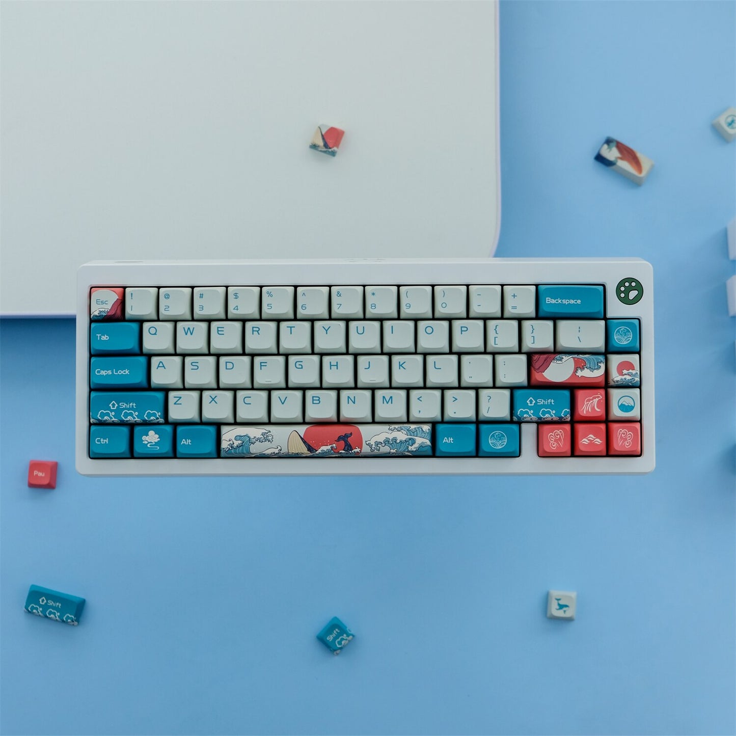 Coral Sea Keycaps PBT Cherry Profiles