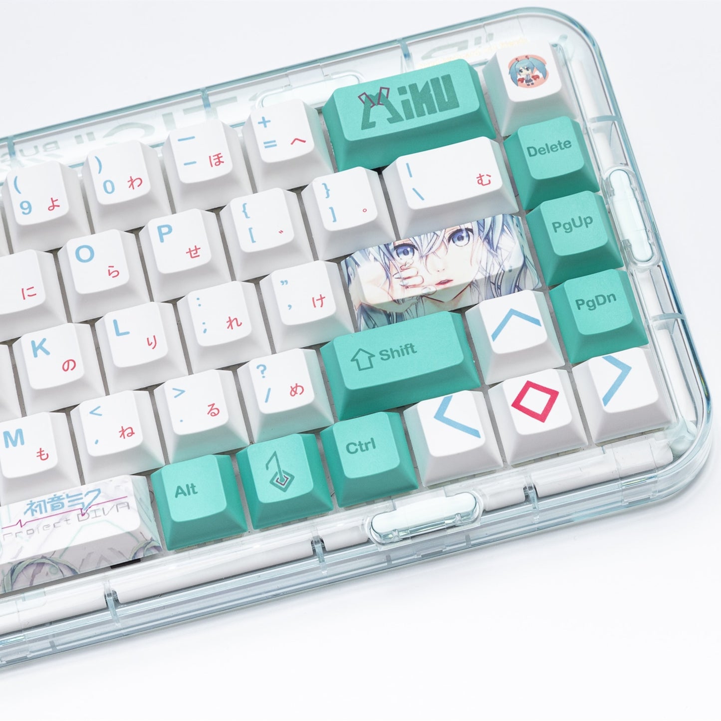 Miku Cherry profile PBT Keycaps