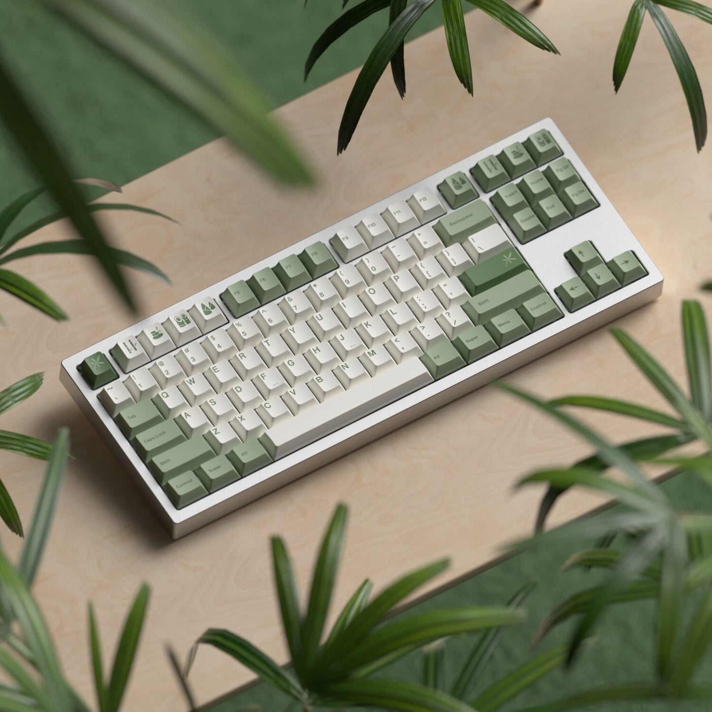 Bamboo Forest Keycaps PBT Cherry Profile