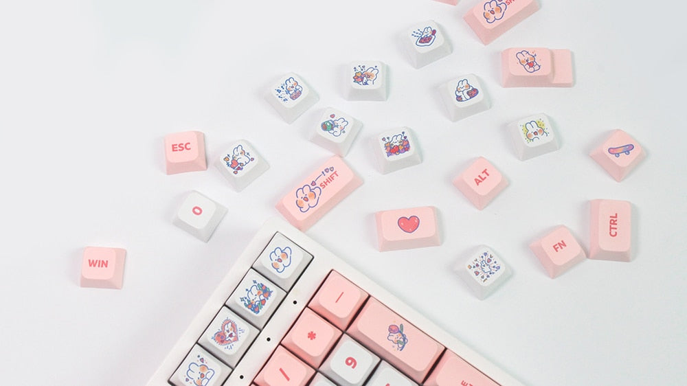 الملف الشخصي Steam Rabbit Pink Keycaps XDA