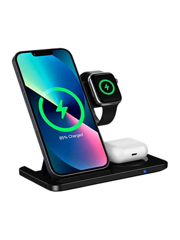 15W 3 in 1 Wireless Charger Stand