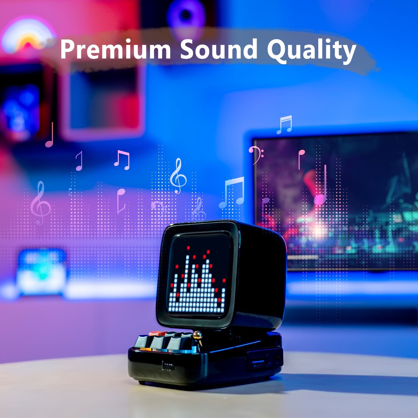 Divoom Ditoo-Plus Retro Pixel Art Bluetooth Portable Speaker