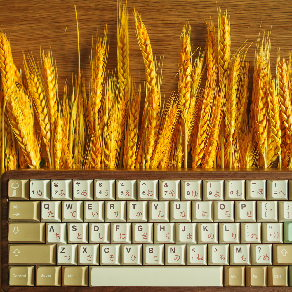 Wheat Cherry Profile PBT Keycaps