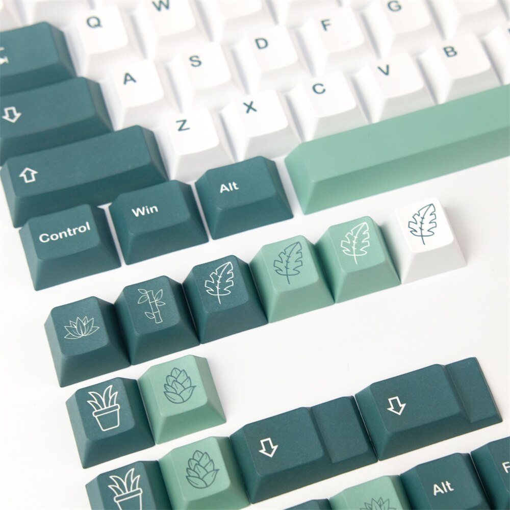 Botanical PBT Keycaps Cherry Profile