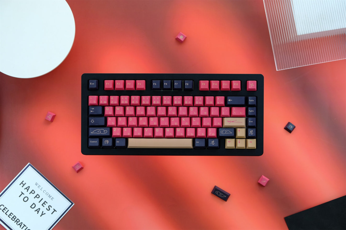 Red Samurai Keycaps PBT Cherry Keycaps